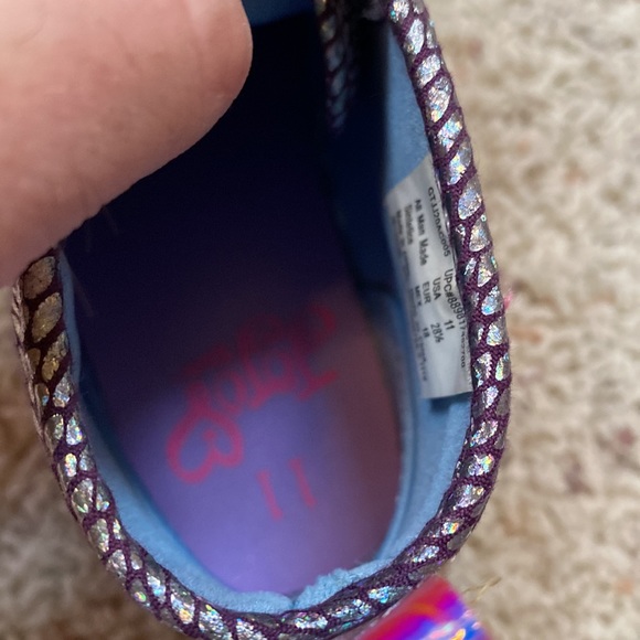Girls toddlers size 11 Nickelodeon JoJo mermaid high top sneakers. - Picture 9 of 10